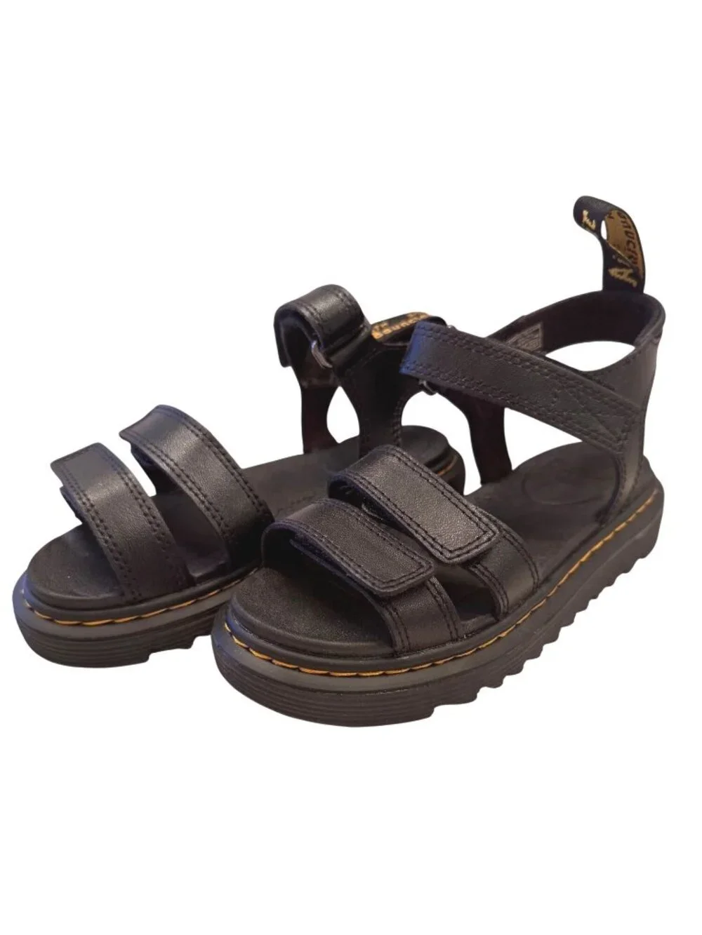 Dr Martens Klaire ReWair Size 13 Youth Soft Wair Black NWB Adjustable